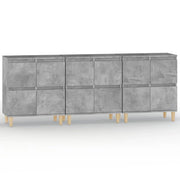 Buffet credenza cassettiera armadio mobile contenitore organizer per cucina soggiorno salotto 3 pezzi 60 x 35 x 70 cm legno ingegnerizzato grigio 02_0037120