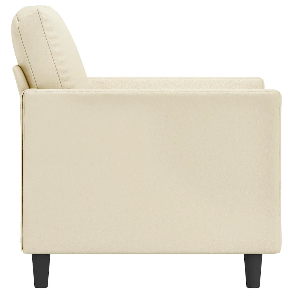 Poltrona | Sedia Relax Crema 60 cm in Similpelle
