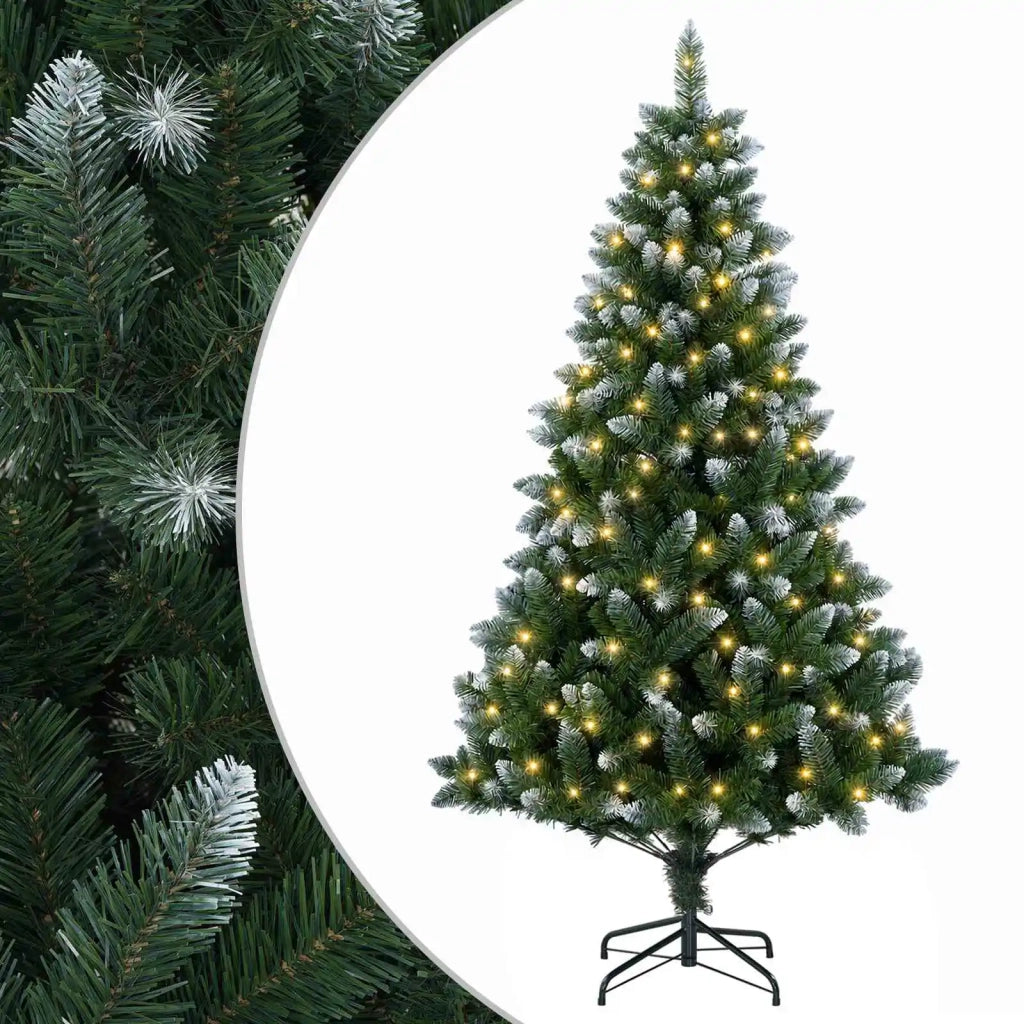 Albero di Natale artificiale 120 cm 150 LED Bianco caldo 3461315