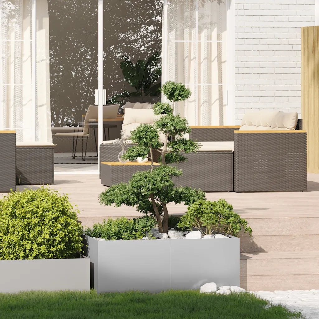 Fioriera 100x100x40 cm in Acciaio Zincato 860820