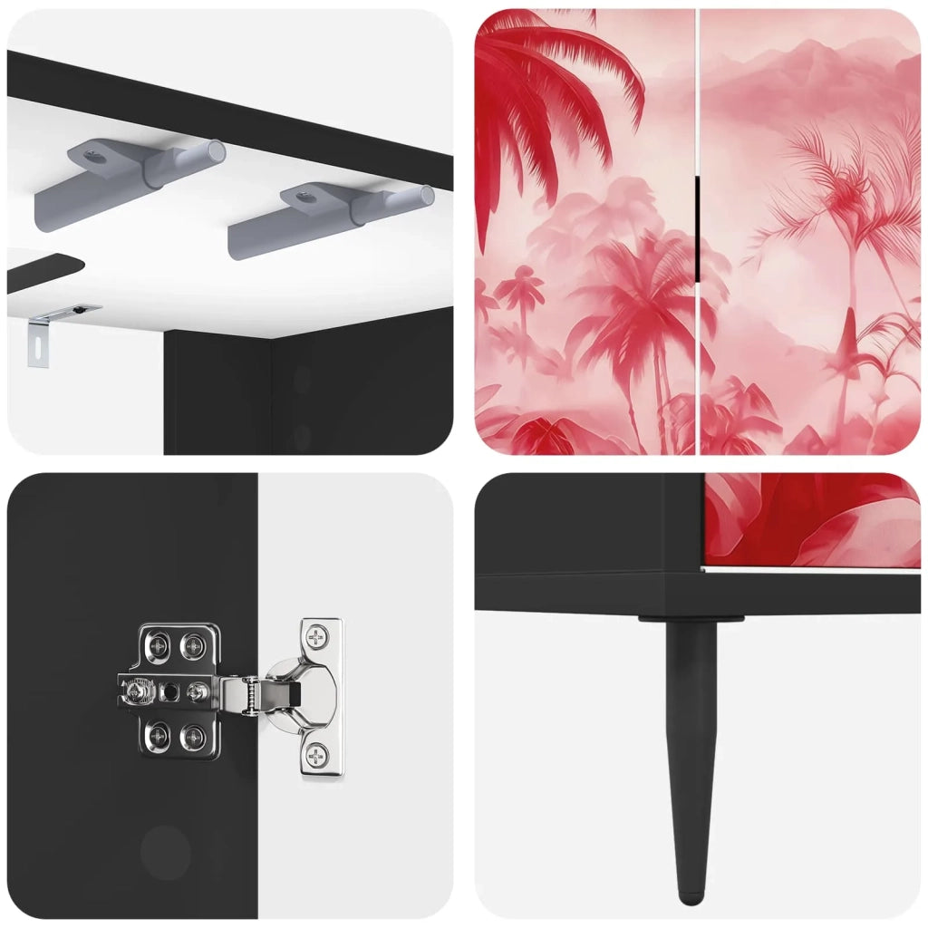 Mobile da Bagno AACHEN Rovere Nero 60 x 40 x 61 cm 8007426
