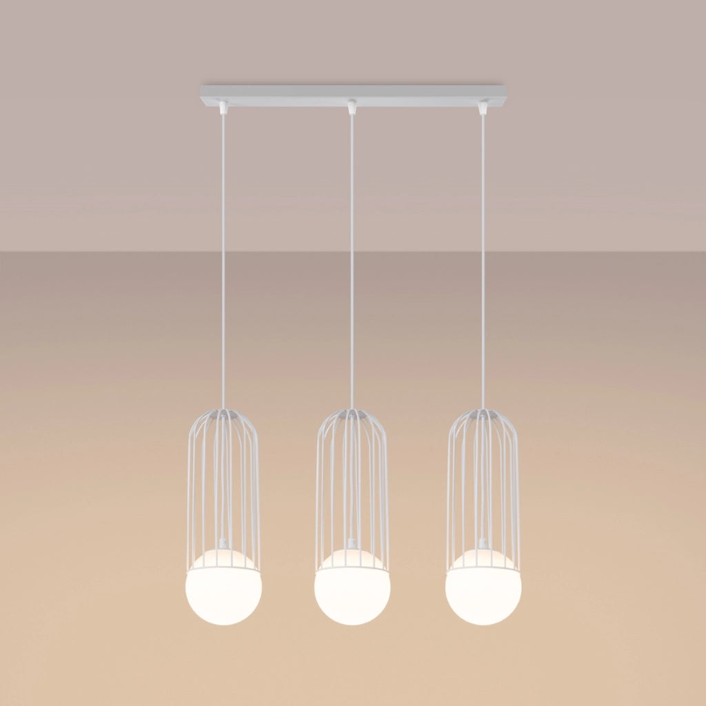 Lampada a sospensione BRINA 3L bianco