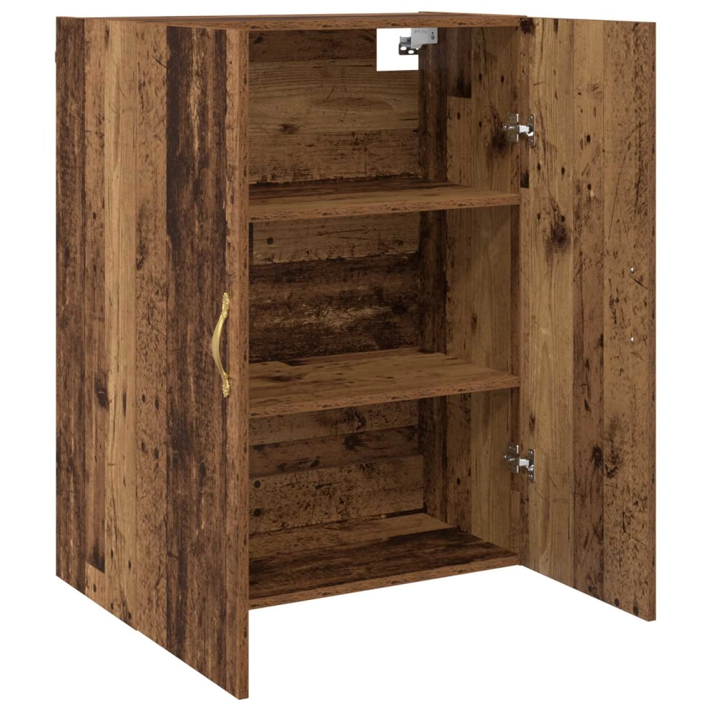 Mobiletto a muro 2 pcs Legno vecchio 69,5 x 34 x 90 cm 3394518