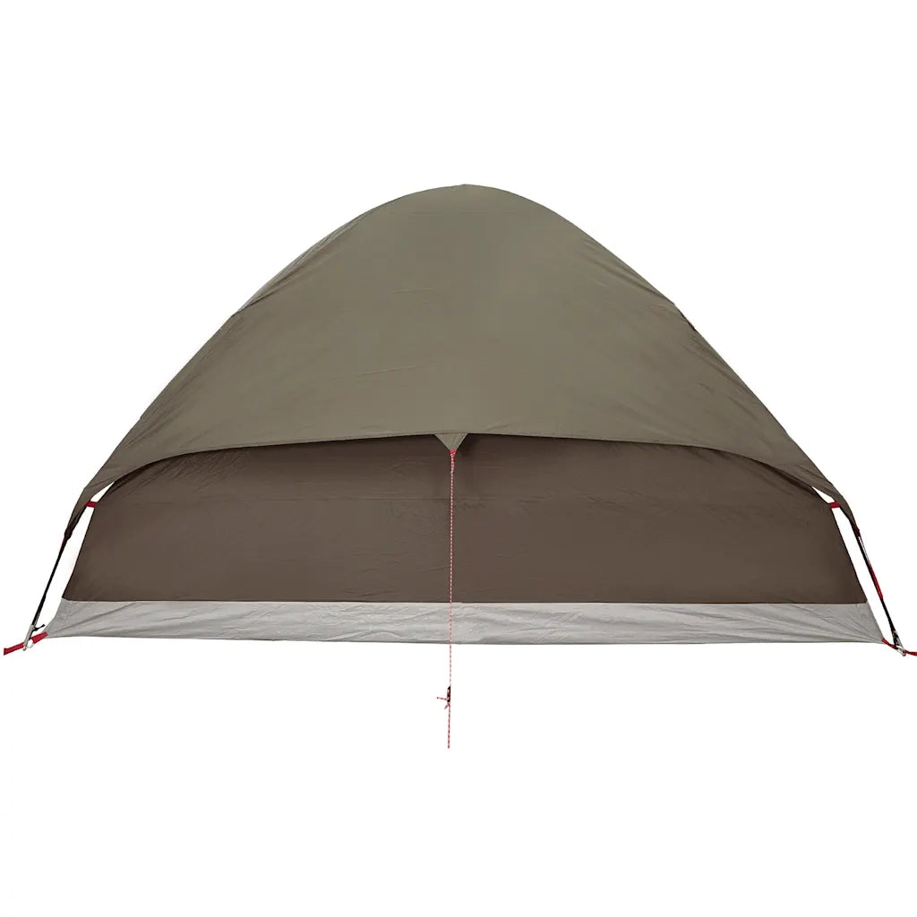 Tenda da Campeggio a Cupola per 2 Persone Marrone Impermeabile
