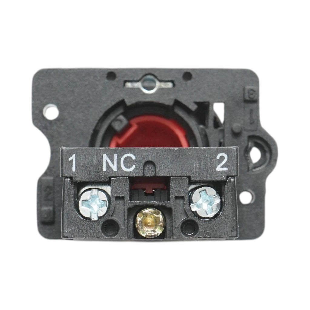 Pulsante STOP rosso con ritorno 1NC, 400V/10A, LAY5 Breckner Germany