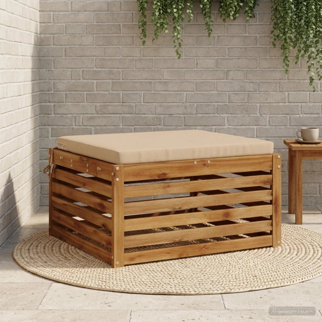 Cuscino per Sedia in Unico Pezzo SOEST 100% Poliestere Sabbia 944999