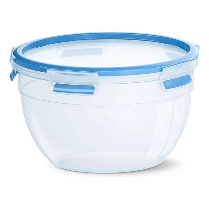 EMSA CLIP & CLOSE N10114 Rotondo Contenitore 2,6 L Blu, Trasparente 1 pz
