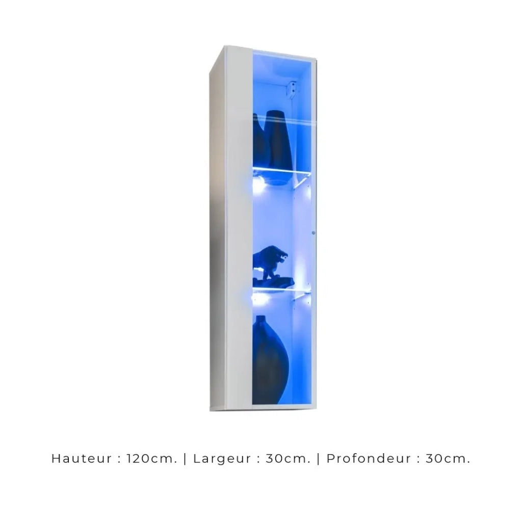 Set arredamento salotto stile industriale SWITCH M2 - Bianco - LED integrati - Design moderno