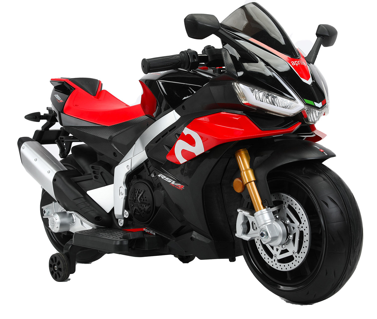 Moto Elettrica per Bambini 24V con Licenza Aprilia RSV4 BIG Nera