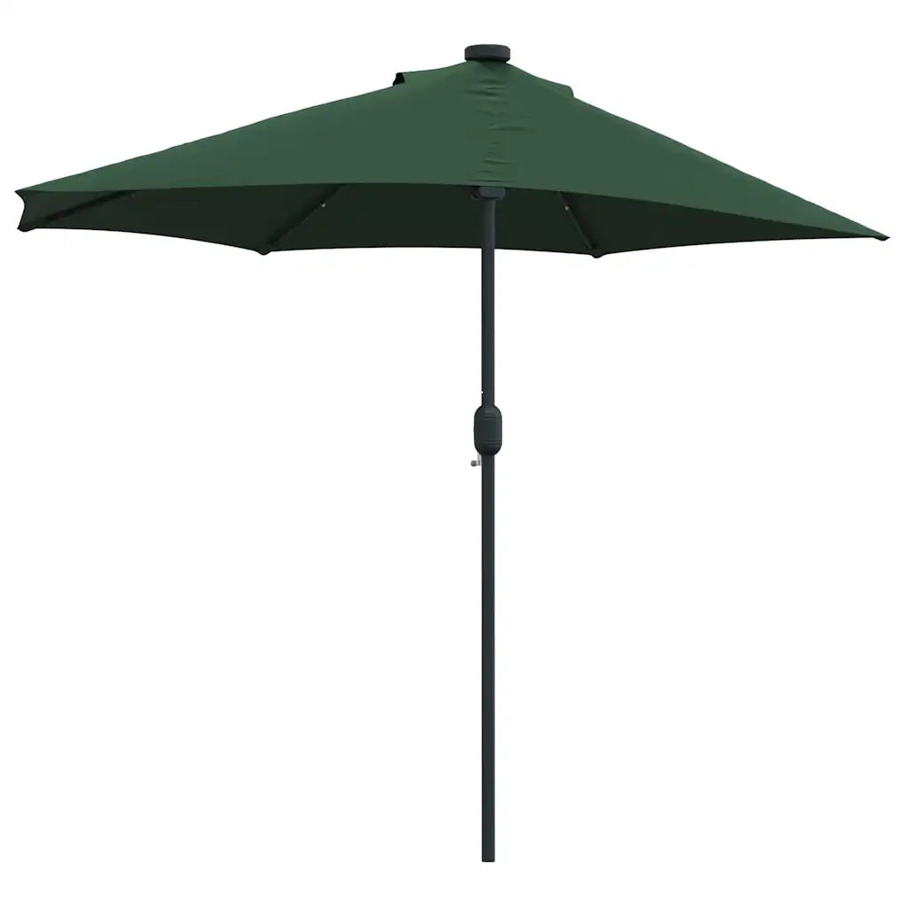 vidaXL Ombrello da giardino Verde 294 x 150 x 223 cm Tessuto