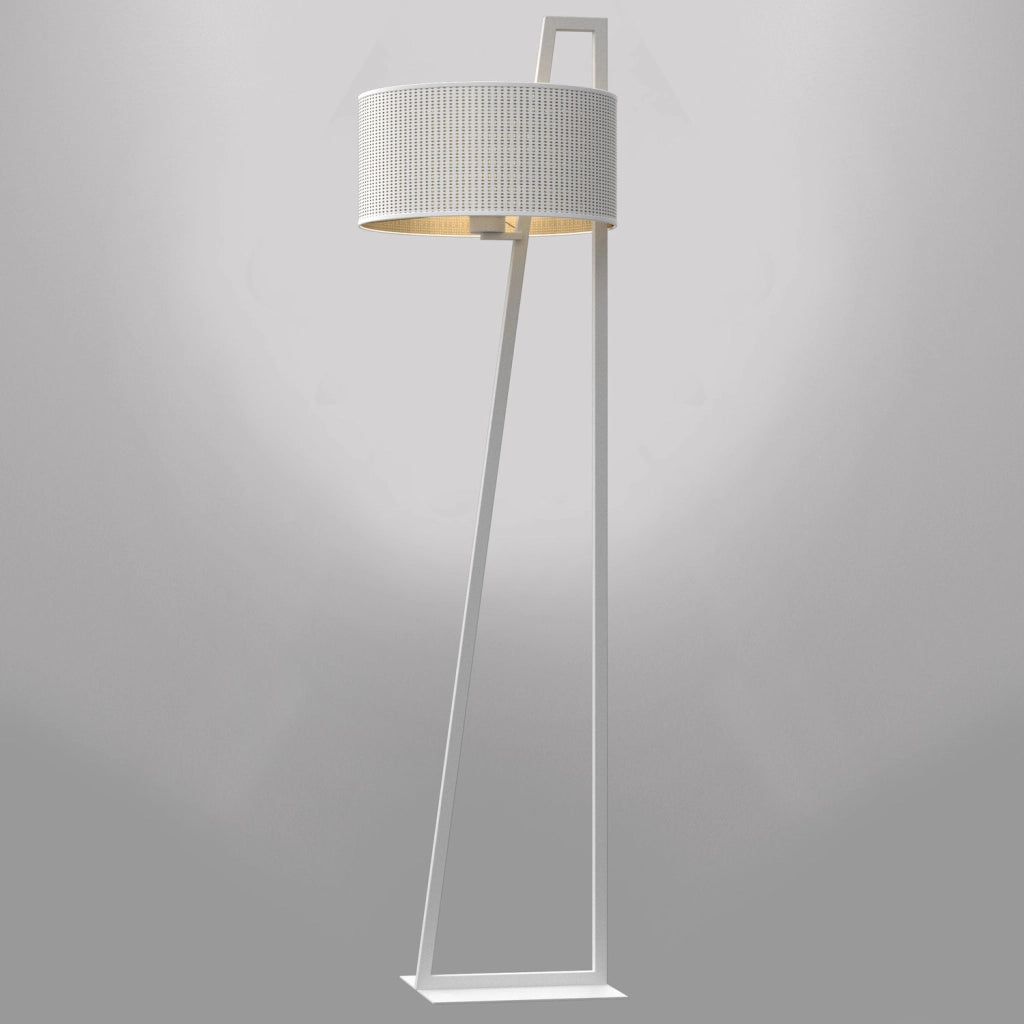 Lampada da terra geometrica Loft Shade 1xE27 bianca Luminex