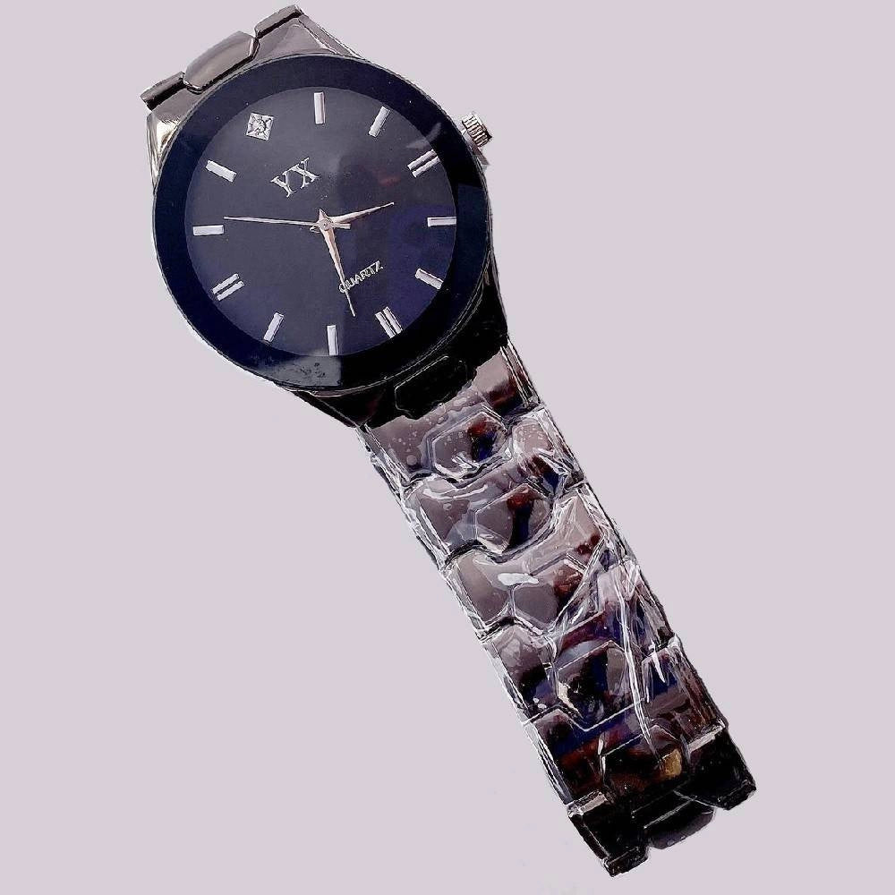 Trade Shop - Orologio Da Polso Yx Uomo Analogico Al Quarzo Fashion Brillantino Quadrante Blu -