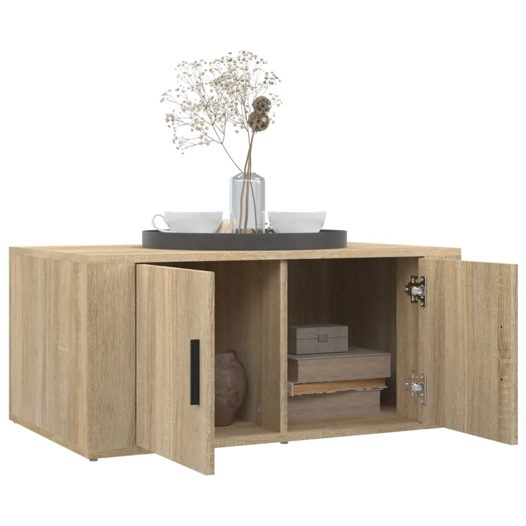 Tavolino da Salotto Rovere Sonoma 80x50x36 cm Legno Multistrato 816515