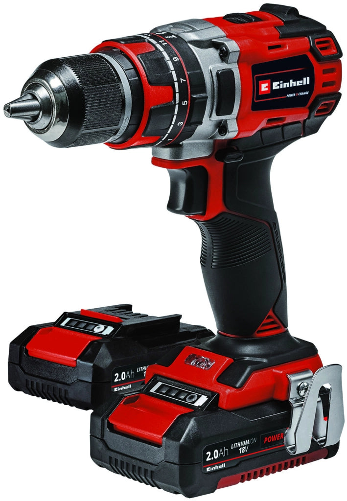 Einhell TRAPANO AVVITATORE A PERCUSSIONE TE-CD 18/50 Li-i BL 2 batterie da 2ah
