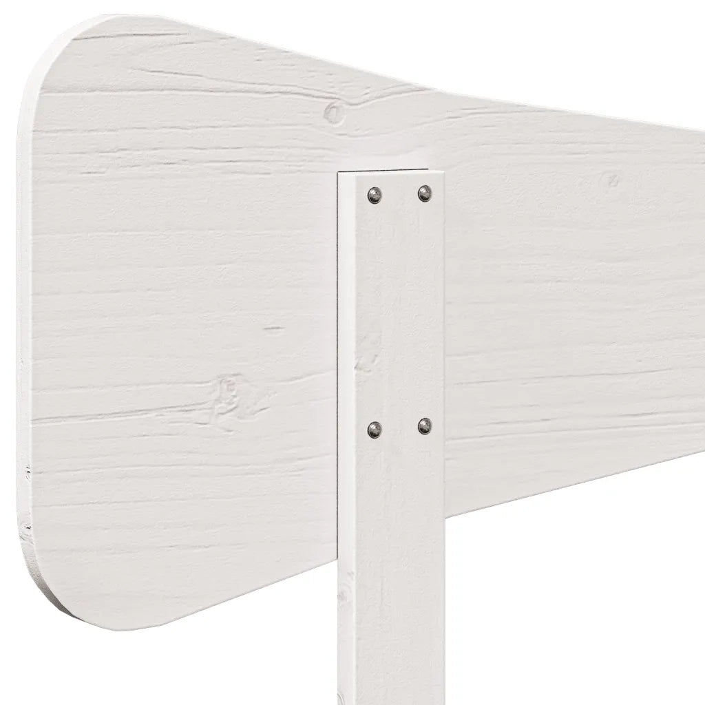Testiera | Testata Bianca 135 cm in Legno Massello di Pino