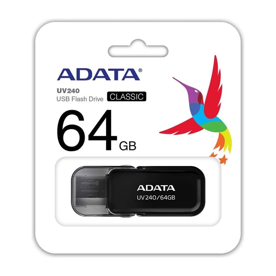 Chiavetta USB ADATA UV240 da 64 GB USB Tipo-A 2.0 Nero