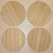 Set di 4 sostegni in legno per tazze e bicchieri Ø 11 cm - sostegni per bicchieri - sostegni per tè - in .