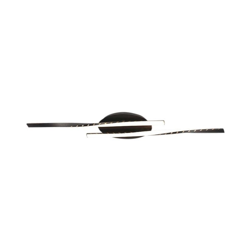 Plafoniera Lampadario LED dal Design Moderno 12W Colore Nero 945*60mm 3000K SKU-7001