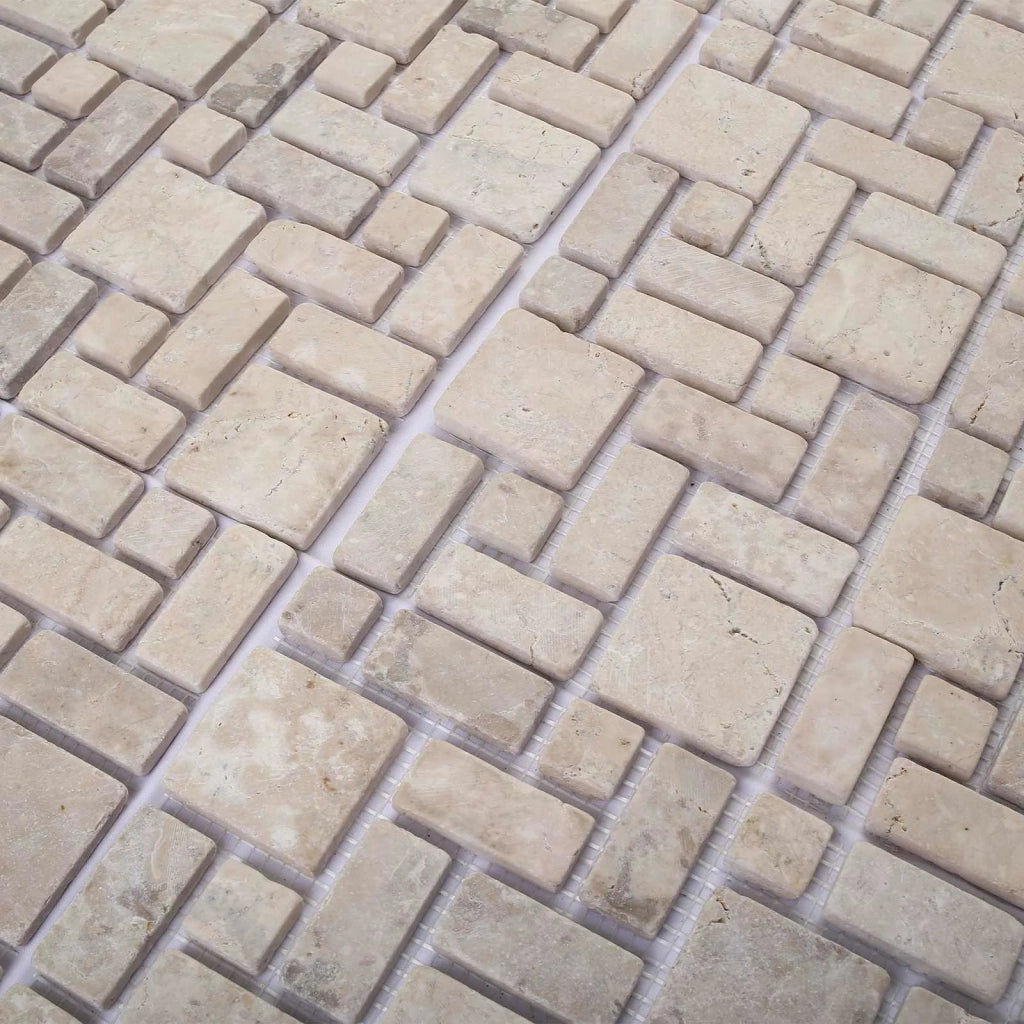 Piastrelle Mosaico Crema 30 x 30 cm Marmo 42033525