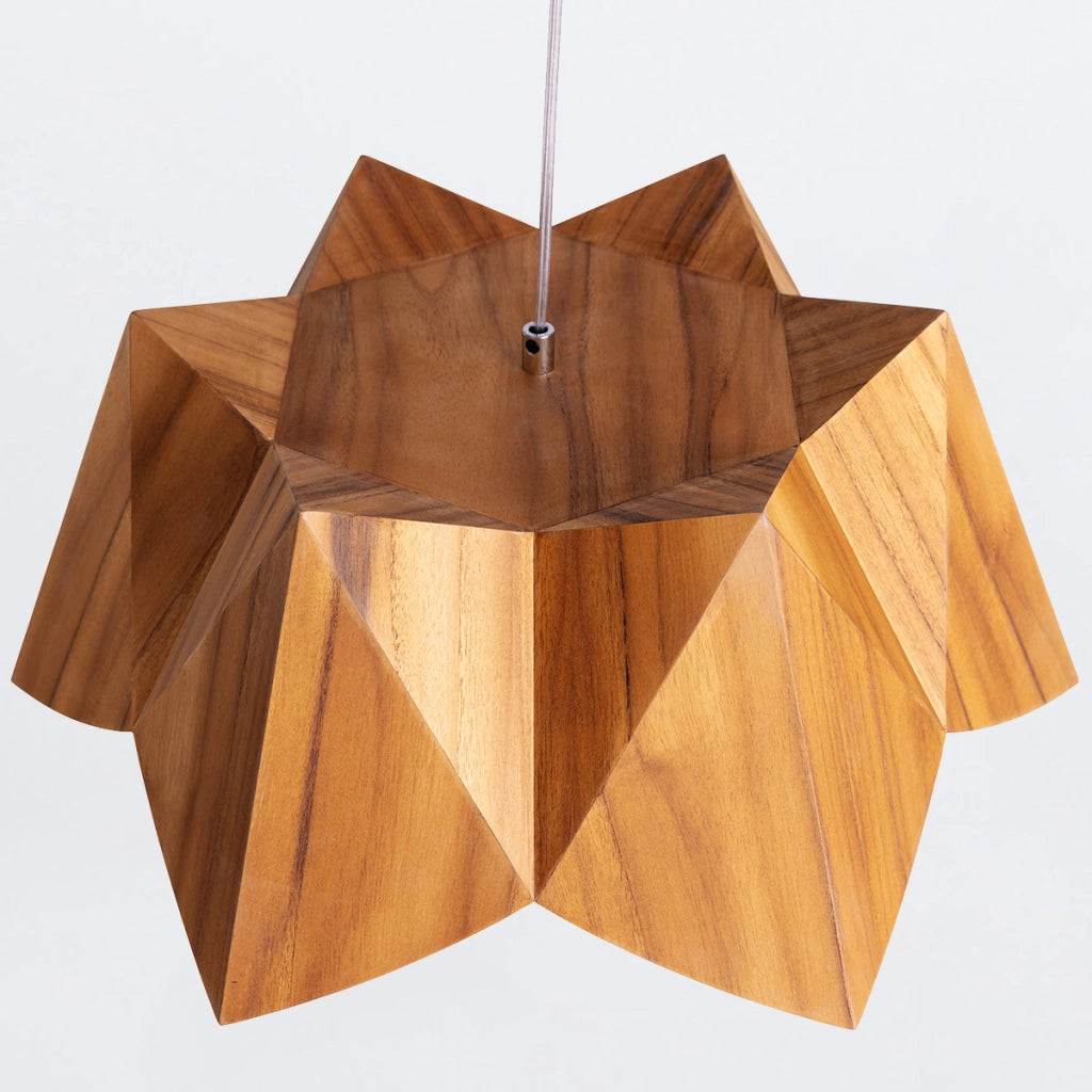 Lampada sospesa Physalis teak Ø46 E27 40W Quintiesse