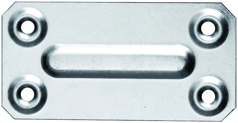 PIASTRINA DI GIUNZIONE DIRITTA FERRO ZINCATO 100 PZ.  mm.70x35