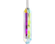 Decorazione per finestra 120 mm - Prisma cristallino - Decorazione per interni/esterni - Effetto arcobaleno - Decorazione per casa/giardino - Cristallo di alta qualità