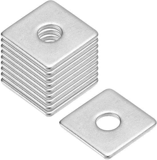 Slittri quadrati in acciaio inox 304, 10 pezzi, M6, 304 acciaio inossidabile, resistente alla corrosione, per sigillatura di giunti, piastre.