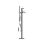 Miscelatore bordo vasca da pavimento acciaio inox - Serie X Style Inox