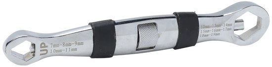 Chiave 23 in 1 - Verstilità - Manico Corto - Acciaio Cromo Vanadio - Gamma di Apertura 7-19 mm - Alta Torsione - Supporto per Chiave