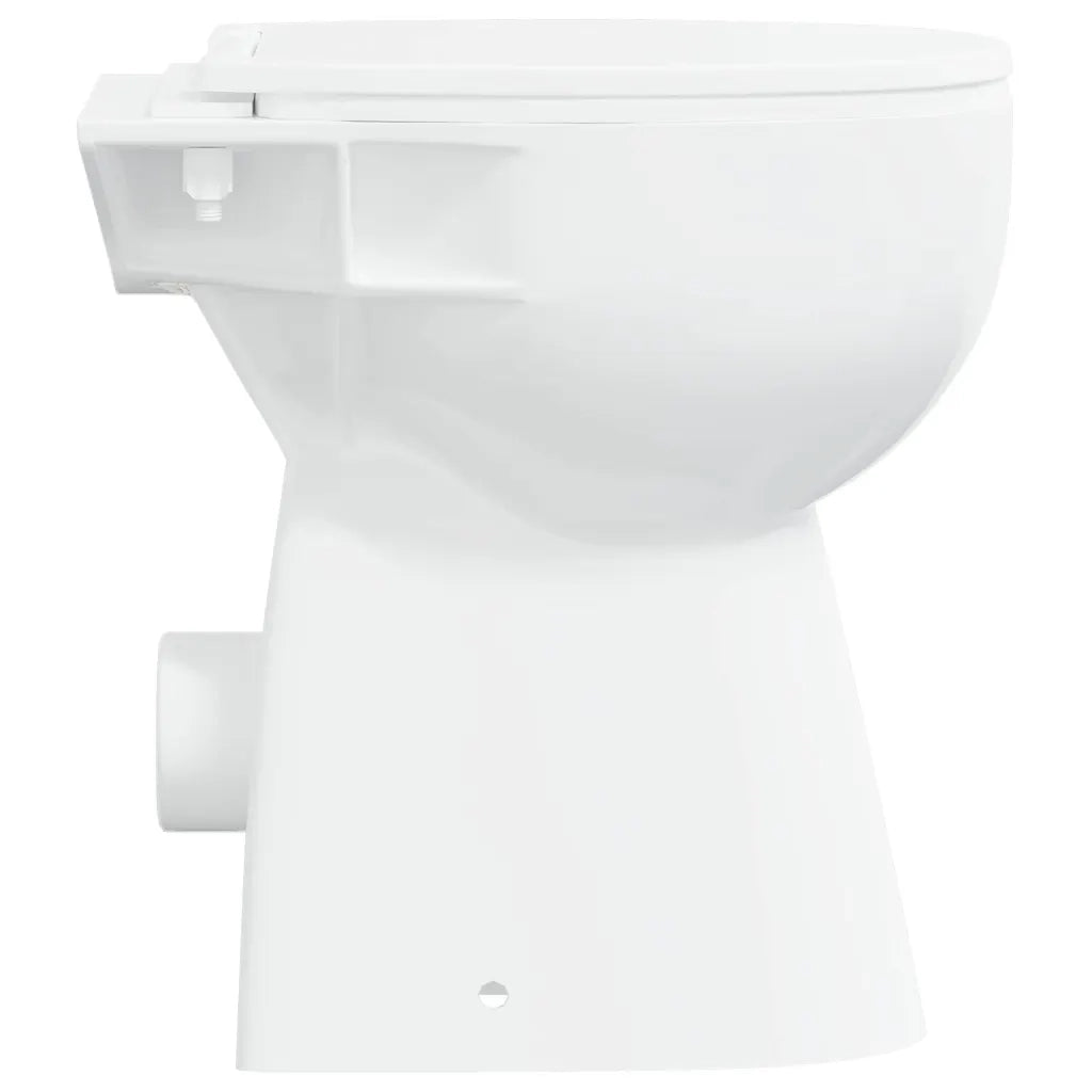 WC Senza Brida 7 cm Altezza Extra Chiusura Rallentata Ceramica Bianca CFW8955381