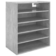 Scarpiera mobile contenitore per scarpe mobile per ingresso/corridoio/soggiorno 60 x 35 x 70 cm legno ingegnerizzato grigio 02_0021835