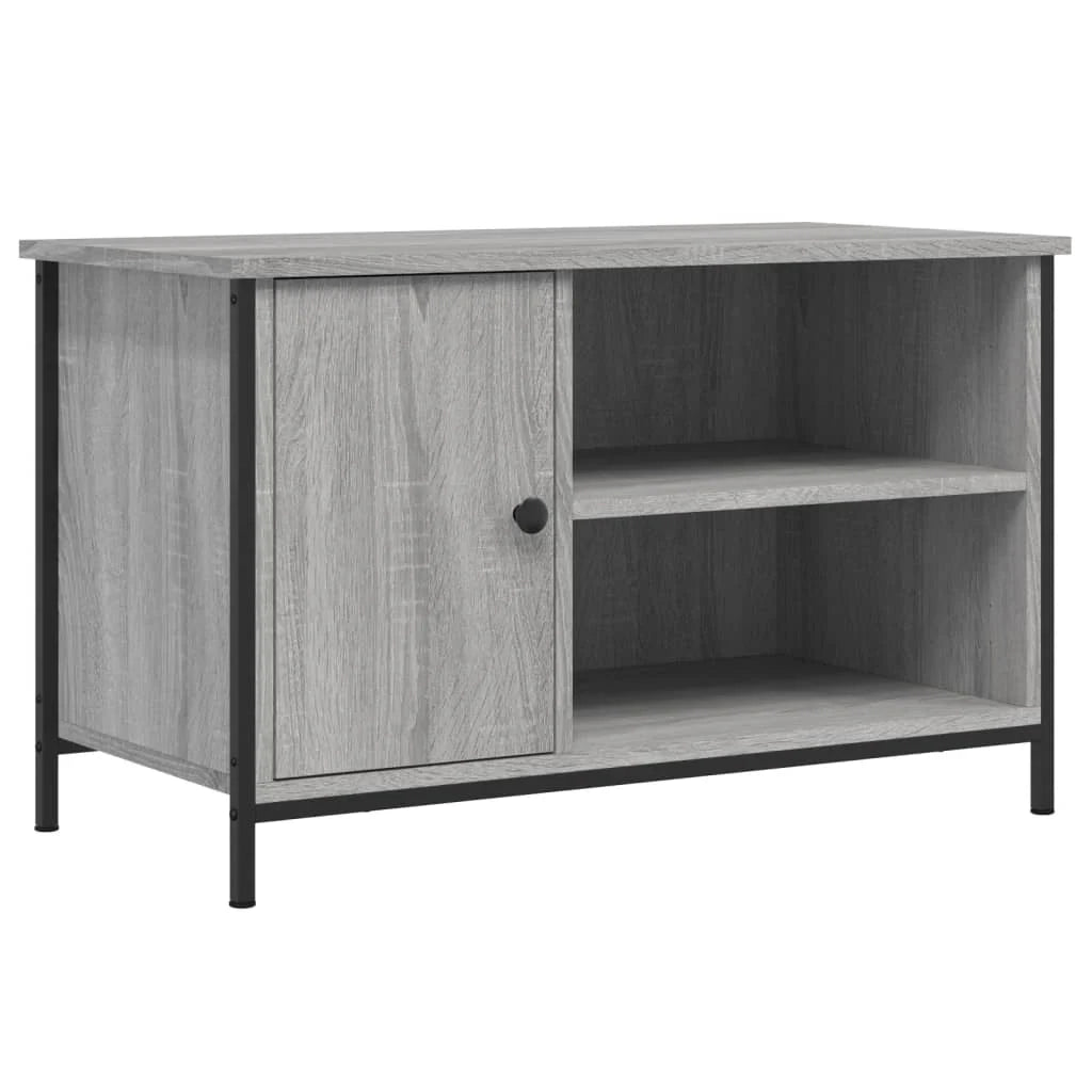 Mobile TV multimediale mensola TV credenza TV sala da pranzo soggiorno camera da letto Sonoma 80 x 40 x 50 cm legno ingegnerizzato grigio 02_0028473