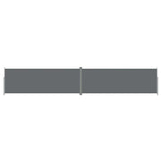Tenda da sole laterale retrattile/schermo privacy per patio giardino terrazza balcone antracite 220 x 1200 cm 02_0007125