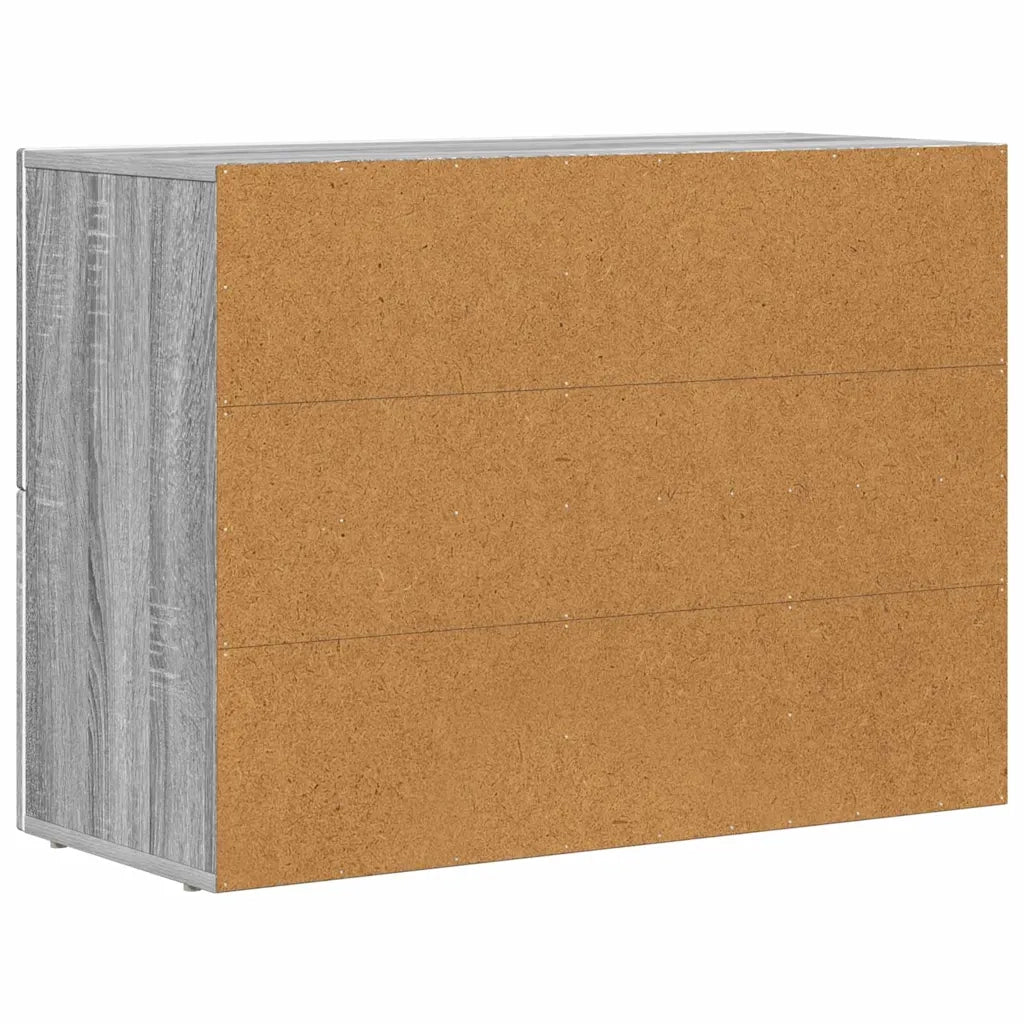 Credenza-Buffet-Armadio da cucina Grigio Sonoma 80.5 x 35 x 59 cm Legno multistrato