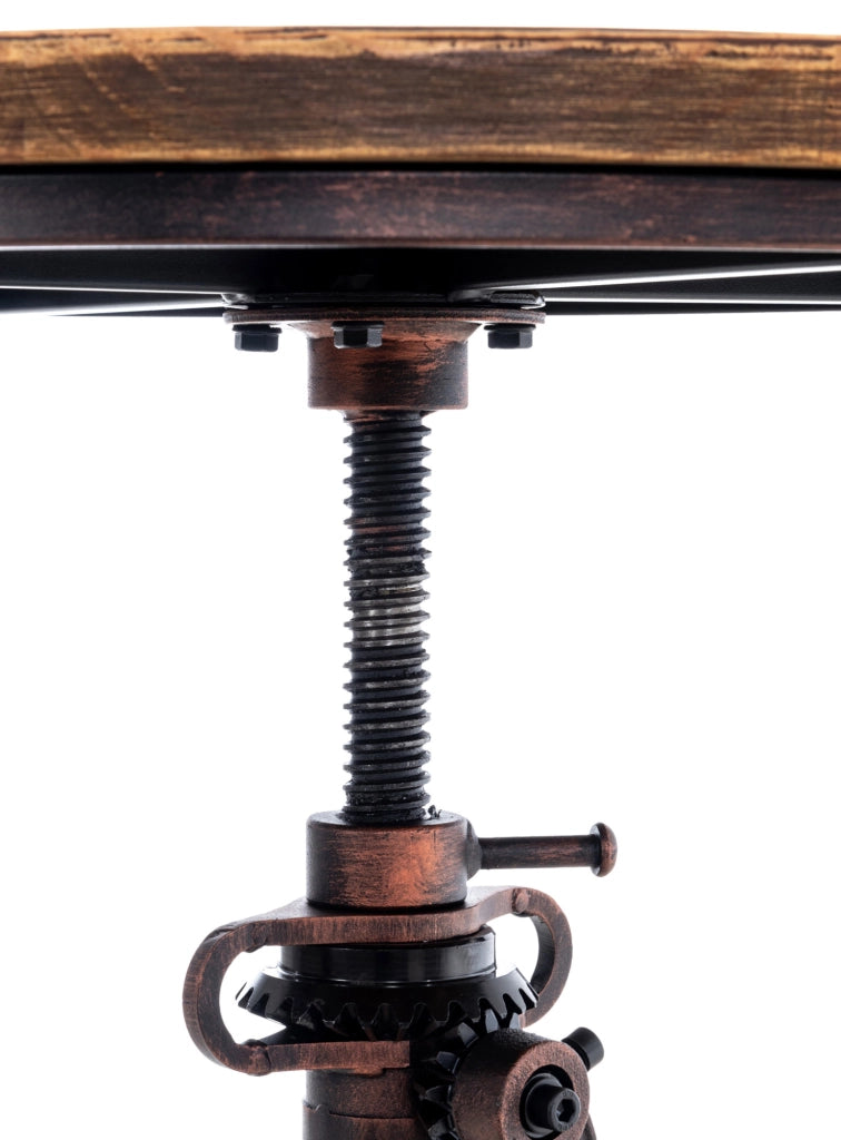 Tavolo design industriale Malita bronzo