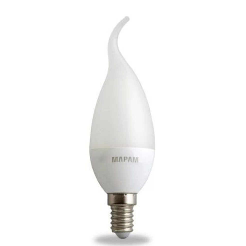 Trade Shop - Lampadina Led A Candela Opaca E14 3 Watt Luce Calda 3000k Alta Qualità 00524 -