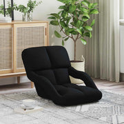 Sedia a pavimento regolabile Nero 58 x 62 x 58 cm Tessuto 42028127