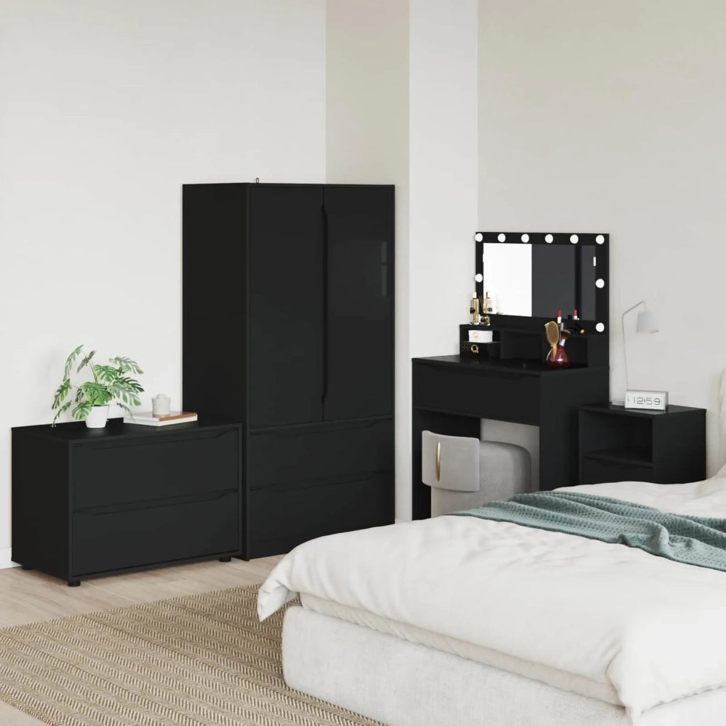 Armadio Nero 80 x 48 x 57 cm Legno multistrato 888818