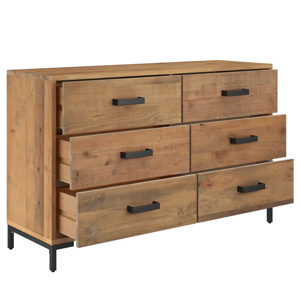 Credenza Marrone 110x35x70 cm in Legno Massello di Pino 349921