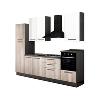 Cucina Petrol 300x216 H antracite bianco gordon