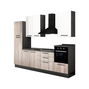 Cucina Petrol 300x216 H antracite bianco gordon