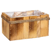 Cesto rettangolare in legno 17x11x9h cm