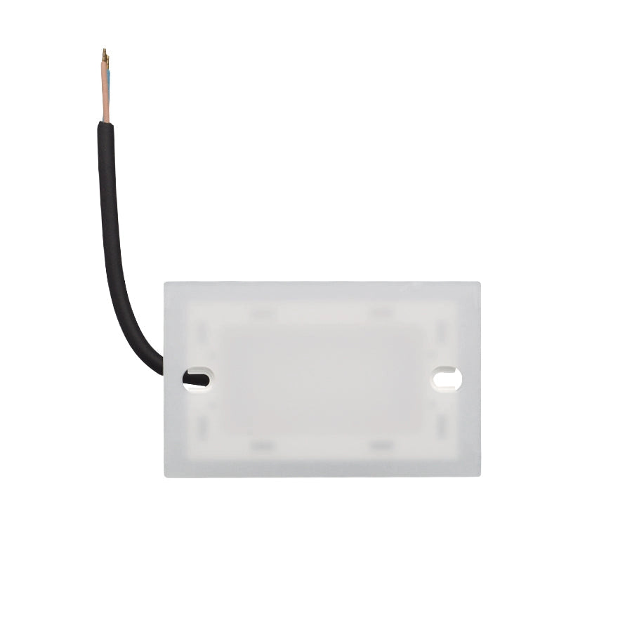 Faretto segnapassi da esterno Con Placchette intercambiabili lampada da muro IP65 LED 3W ad incasso per scatola 503, CCT 3 Tonalità selezionabile luce fredda Luce calda Luce Naturale