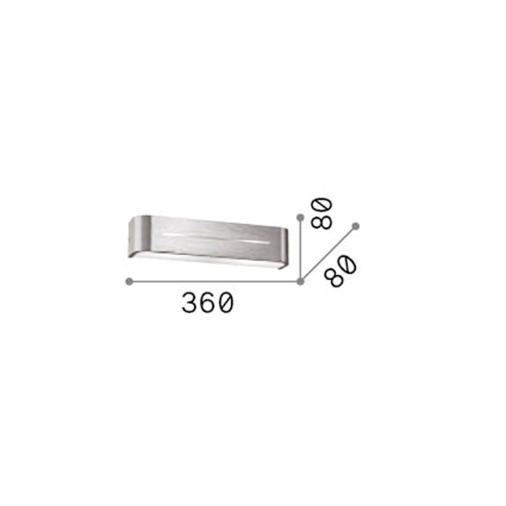 Applique Moderna Posta Metallo Bianco 2 Luci E14