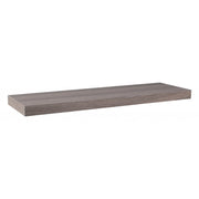 Mensola da Muro, Mensola Tamburata, Scaffale Legno, Mensola da Parete, Noce Grigio, 75x23x3,8 cm - Minerva