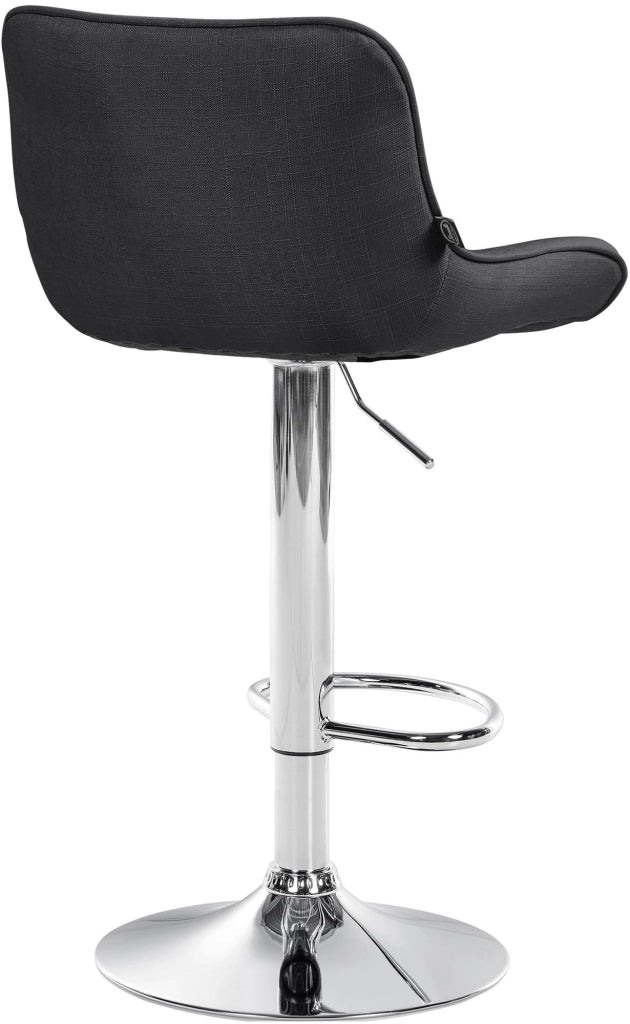 Barhocker Vonore Stoff chrom