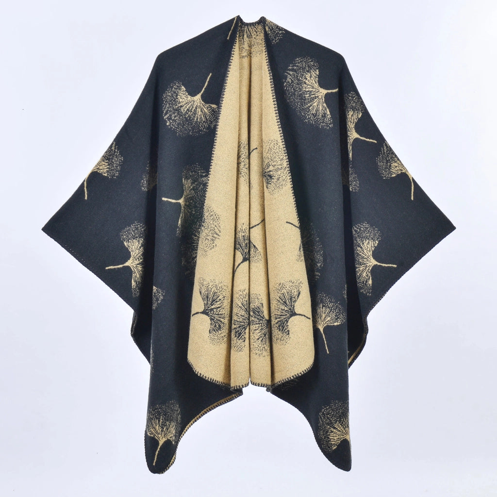 Nuova sciarpa/scialle da donna in jacquard, spessa e calda.