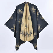 Nuova sciarpa/scialle da donna in jacquard, spessa e calda.