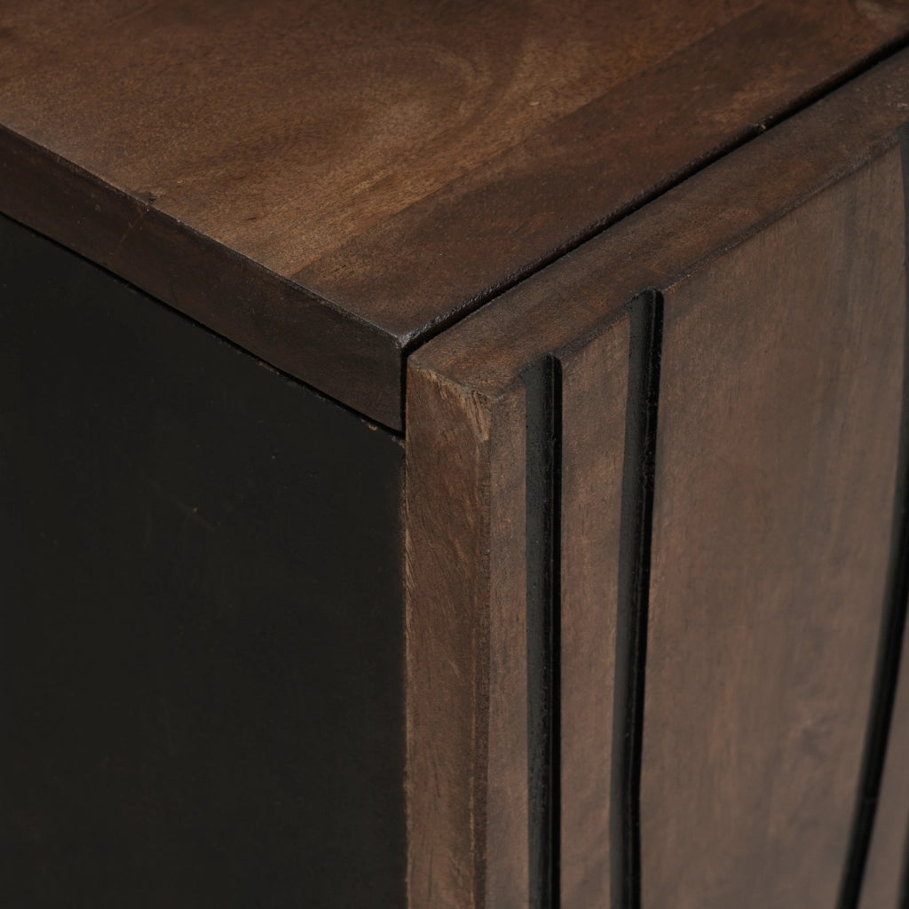 Credenza 60x33.5x75 cm in legno massello di mango