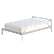 Topper Double Face Singolo Trapuntato 300 gr/mq con Elastici Ice Refrigerante Bianco